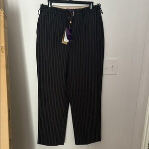 Ralph Lauren Black Pinstripe Dress Pants